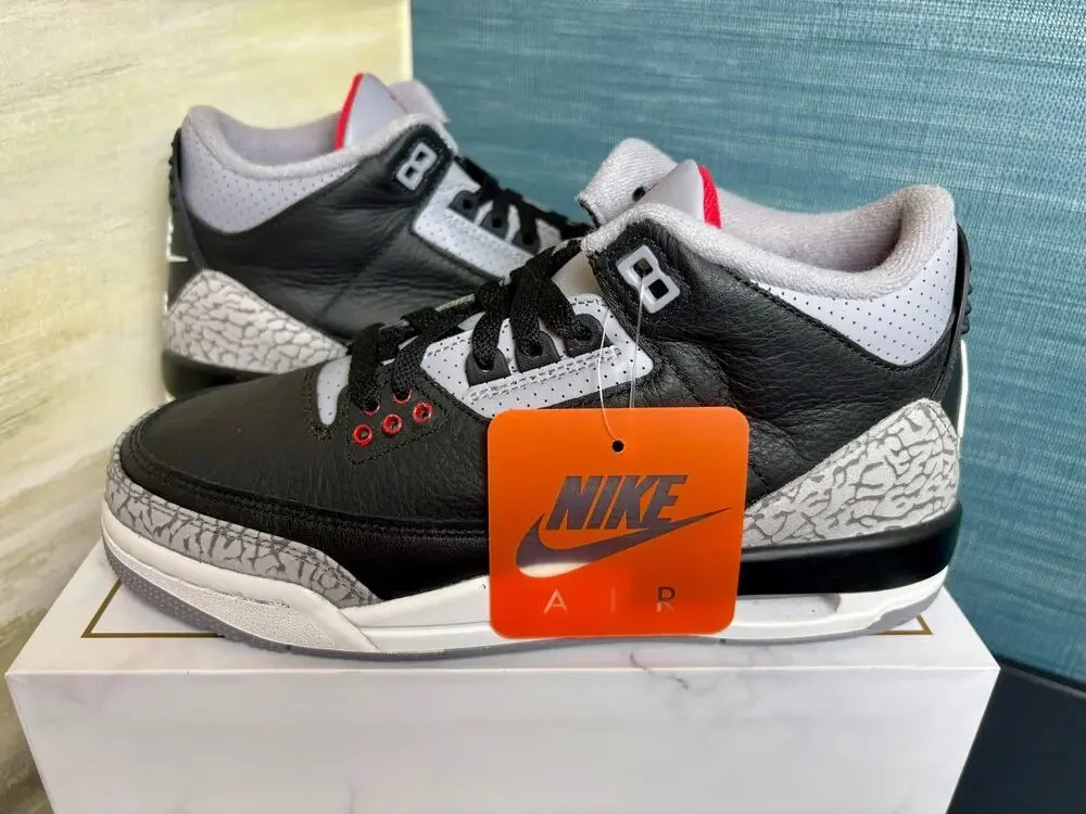 New w/o Box - SZ 6.5y - Air Jordan Kids Grade School Retro 3